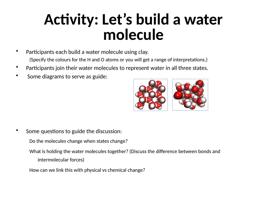 MATTER AND MATERIALS Session 1 Things to talk - slide 7 of 42