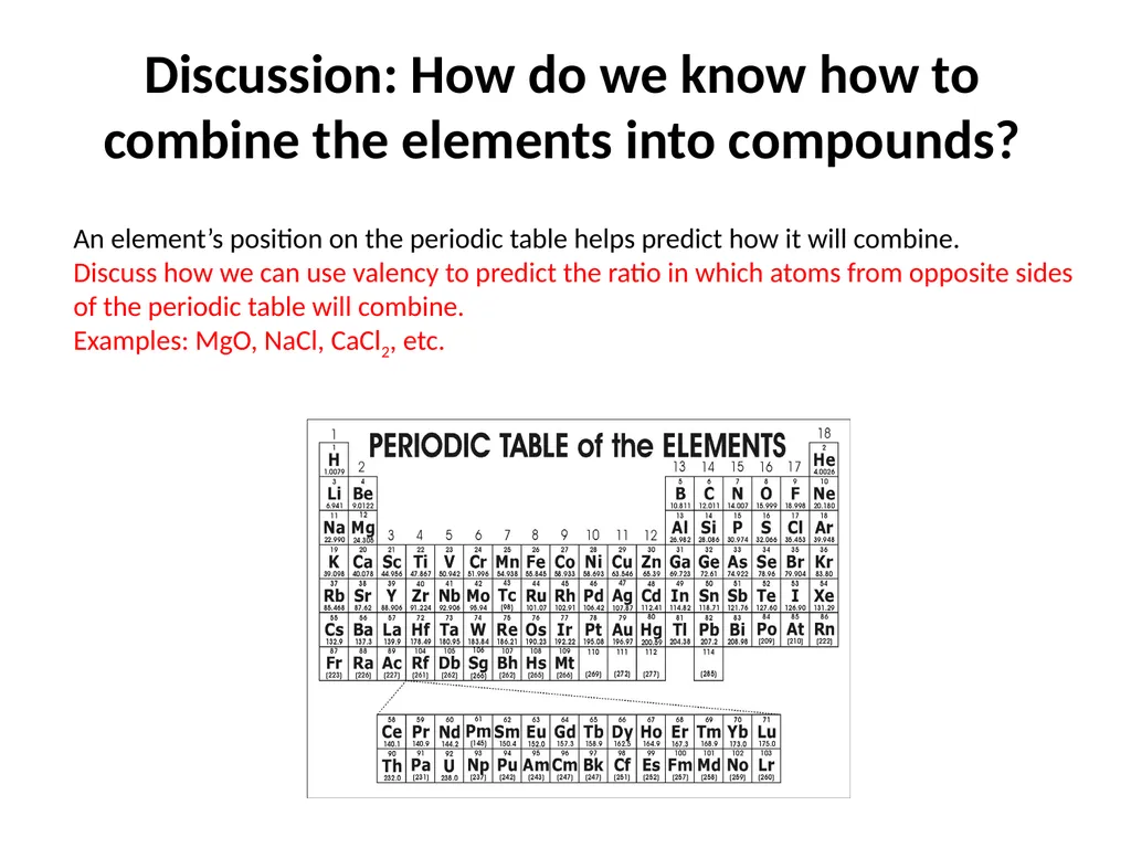 MATTER AND MATERIALS Session 1 Things to talk - slide 27 of 42