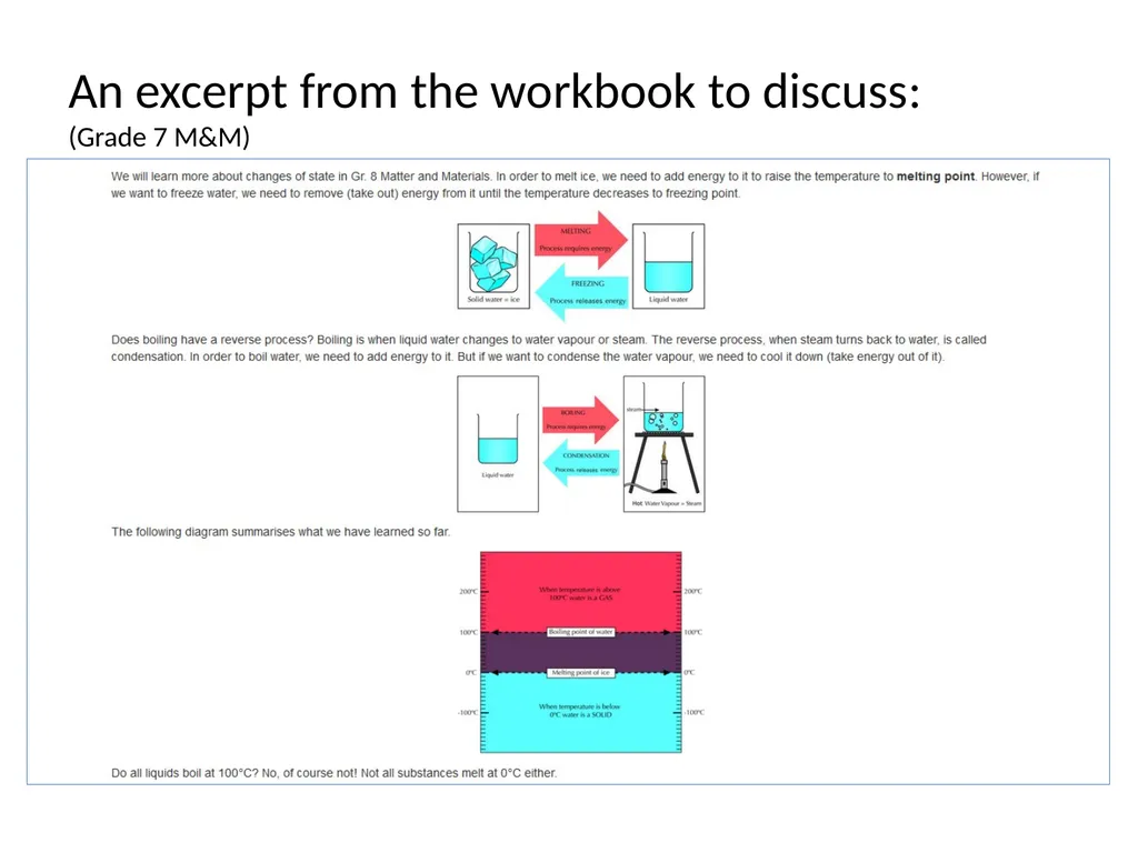 MATTER AND MATERIALS Session 1 Things to talk - slide 8 of 42