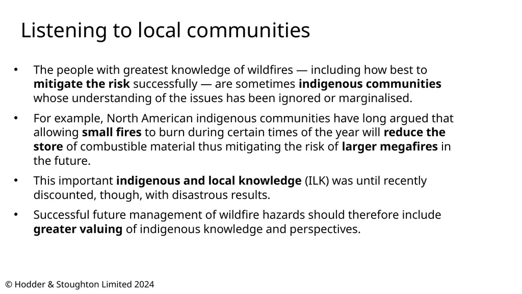 © Hodder & Stoughton Limited 2024 Wildfire - slide 11 of 14