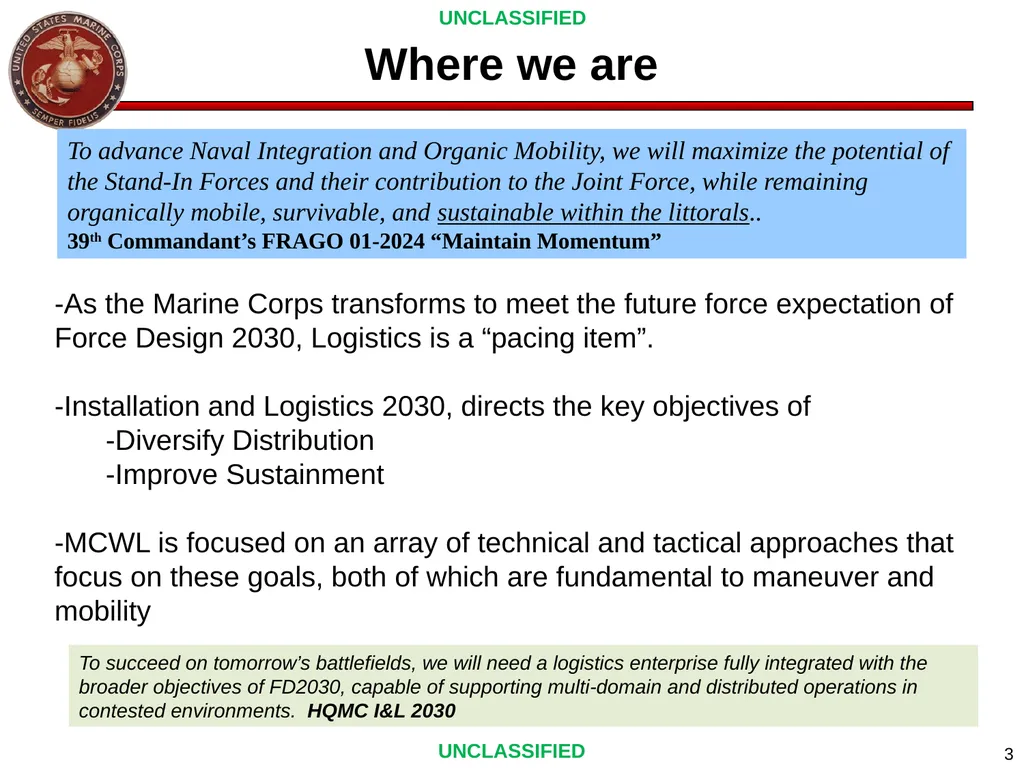 Col “MOG” Marvel Marine Corps Warfighting Lab 30 - slide 3 of 22