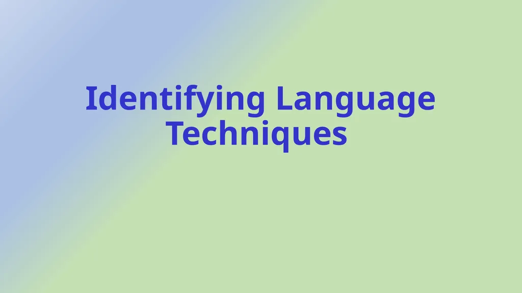 GCSE, and L1-2 Functional English Identifying - slide 2 of 27