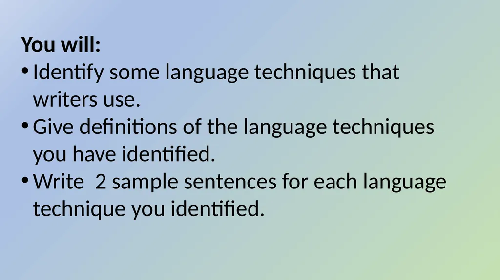 GCSE, and L1-2 Functional English Identifying - slide 3 of 27