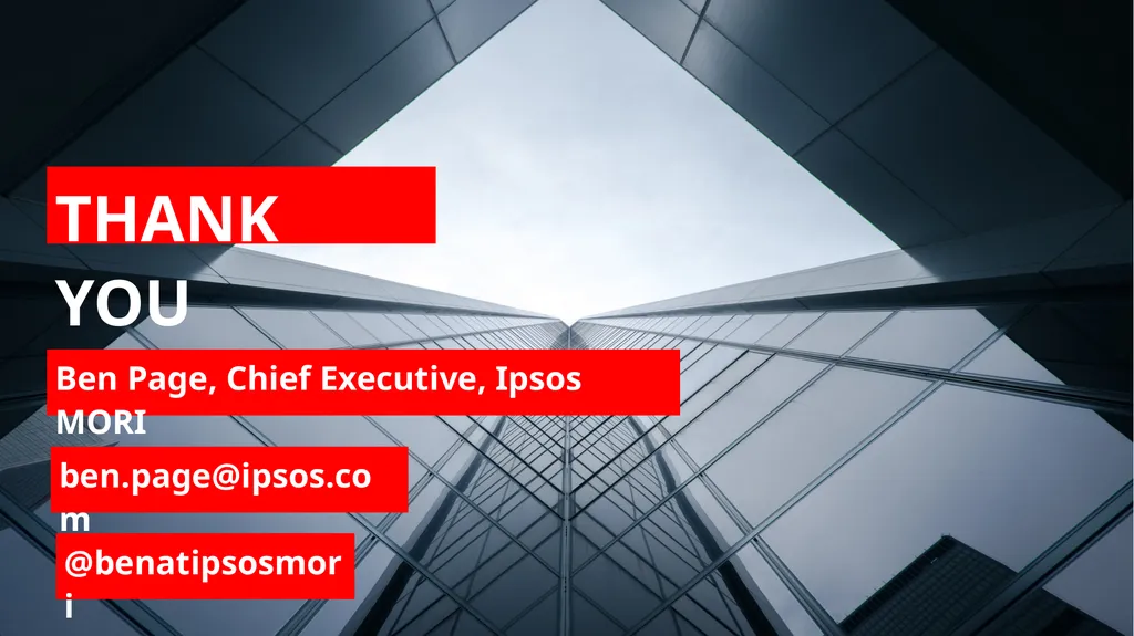 Ben Page, Chief Executive, Ipsos MORI Public Trust - slide 17 of 17