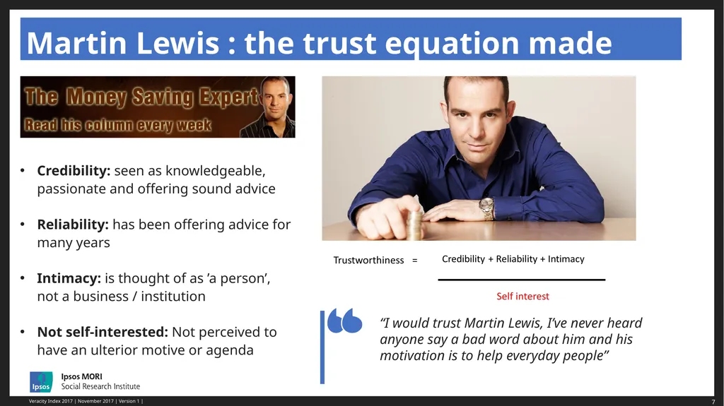Ben Page, Chief Executive, Ipsos MORI Public Trust - slide 7 of 17