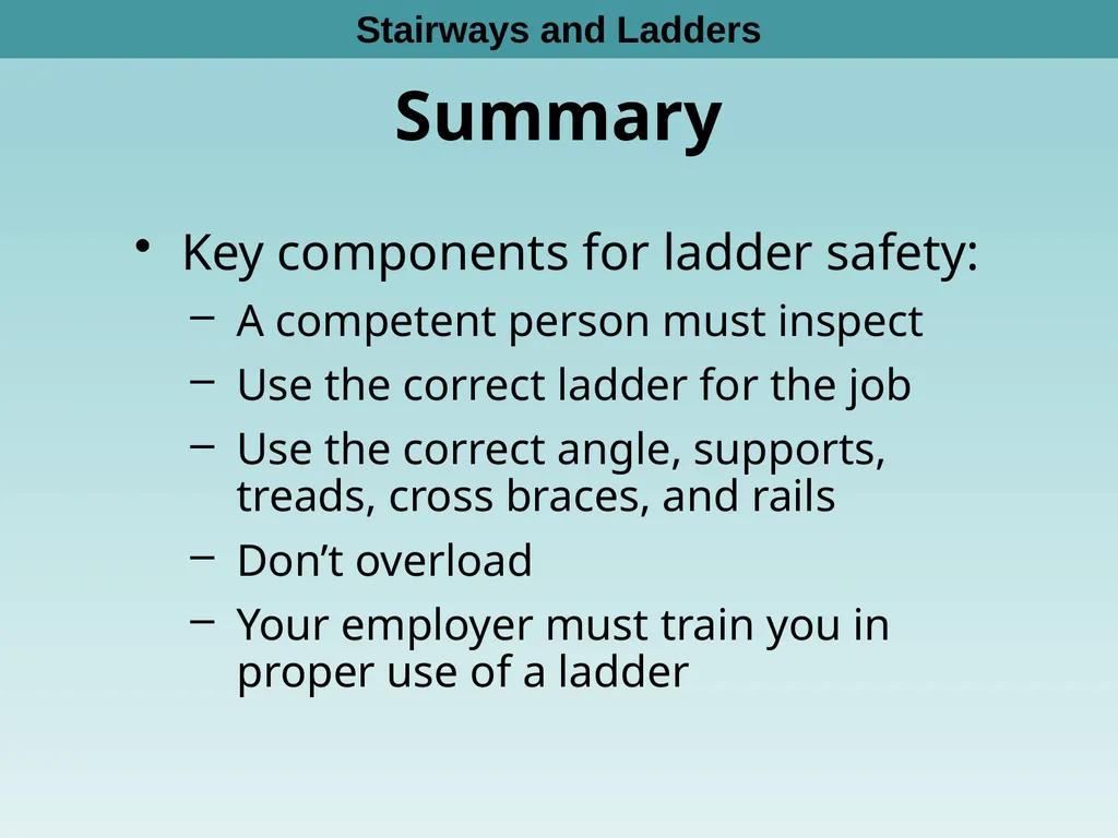 1 1926 Construction Stairways and Ladders - slide 31 of 39