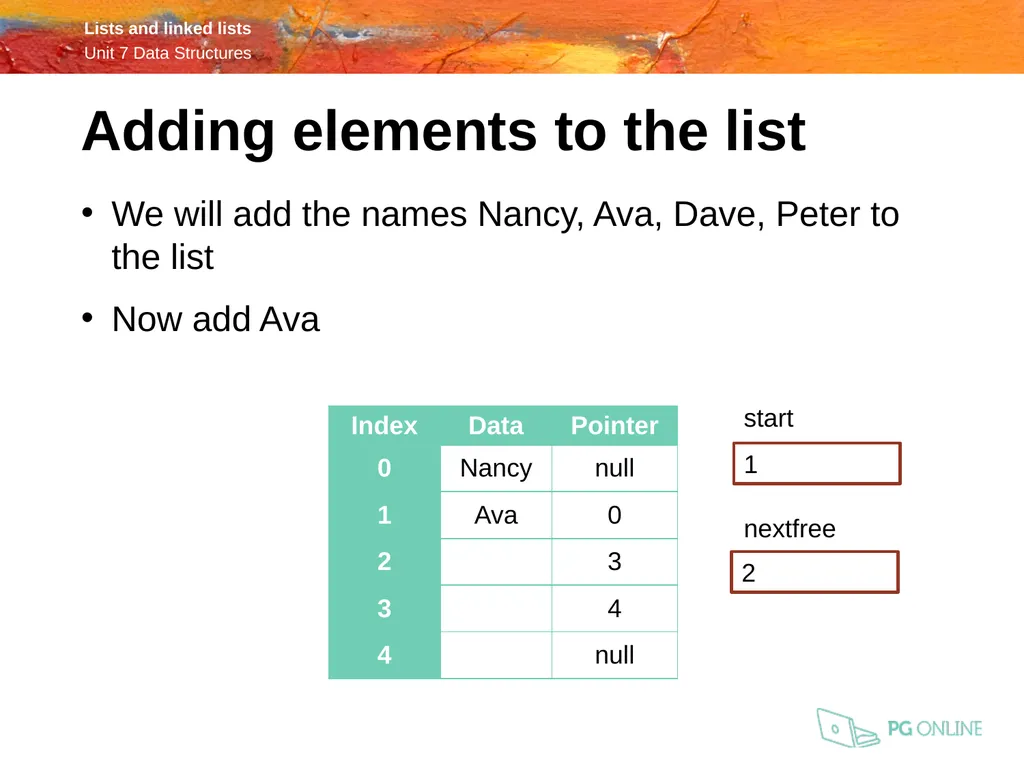 OCR A Level Computer Science H446 – Paper 1 Lists - slide 23 of 34