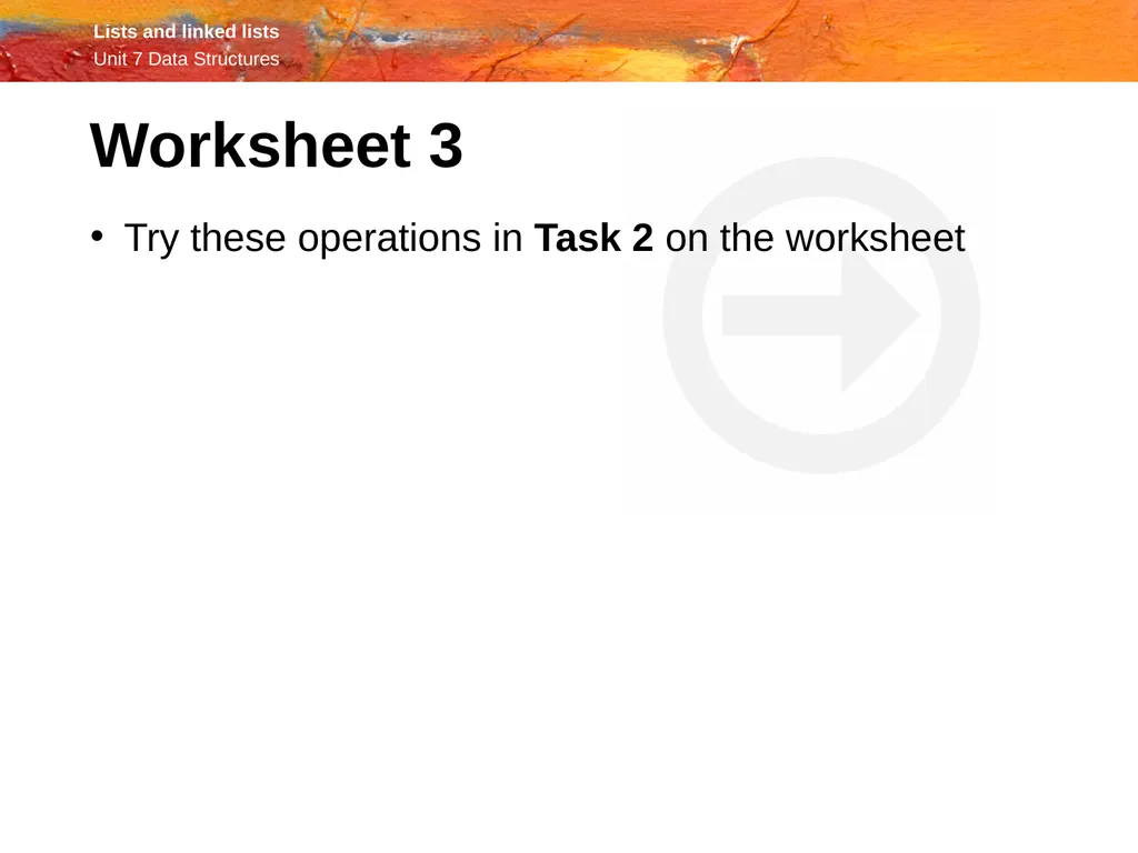 OCR A Level Computer Science H446 – Paper 1 Lists - slide 19 of 34