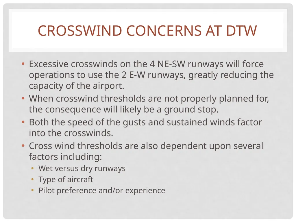 definitions Crosswind - the component of wind that - slide 11 of 12