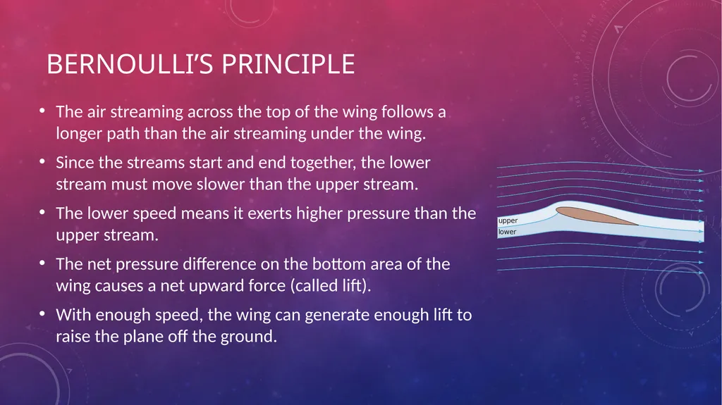 Bernoulli’s Principle & Fluid Flow PES 1000 – - slide 5 of 9