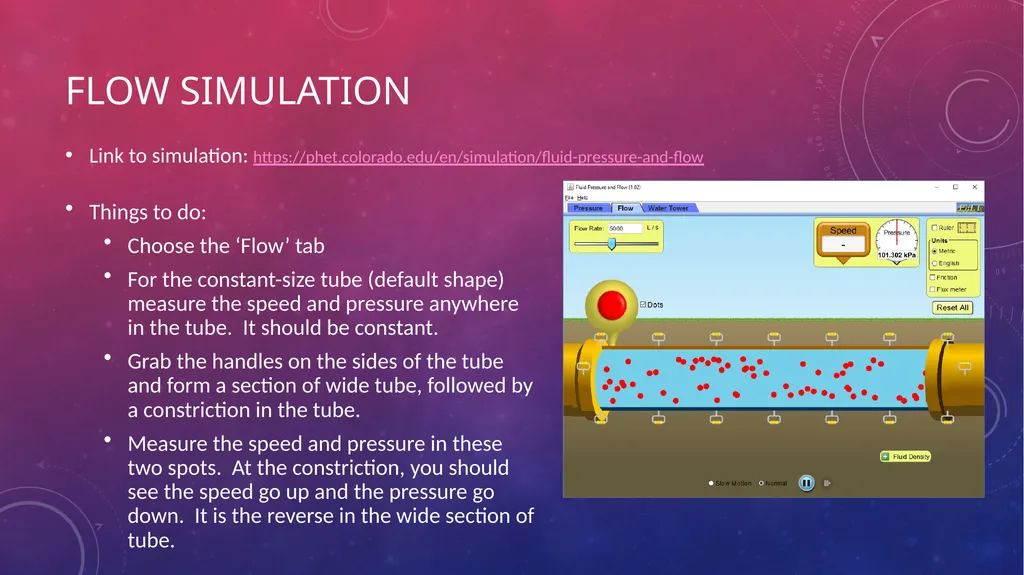 Bernoulli’s Principle & Fluid Flow PES 1000 – - slide 7 of 9