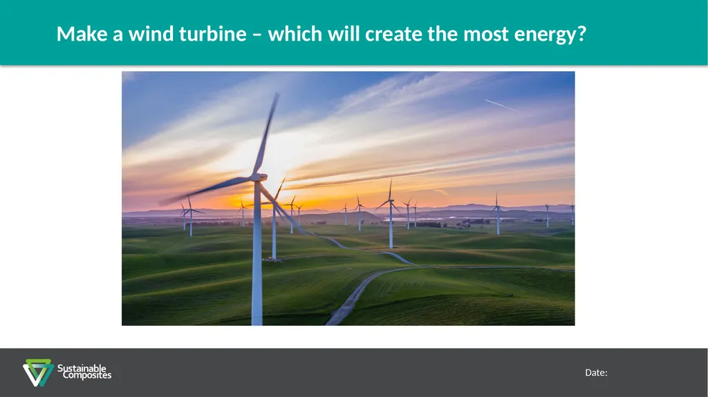 Primary School – Wind Turbine Lesson Plan - slide 11 of 12