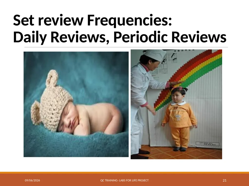 Levey-Jennings Charts Graphically Representing - slide 20 of 22
