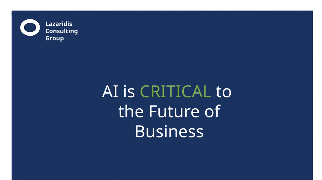 Lazaridis Consulting Group The Future of Business - slide 3 of 37