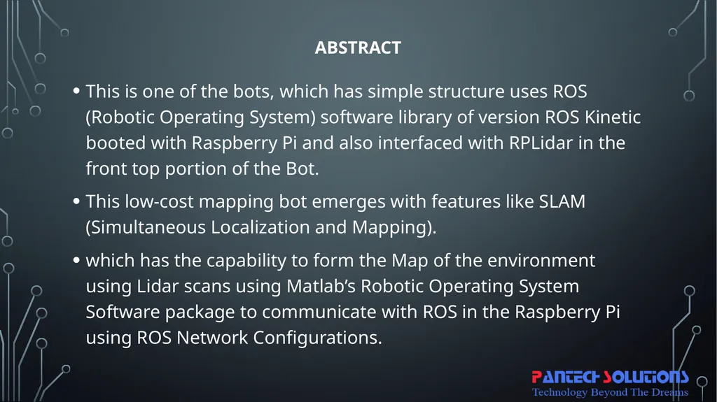 SLAM Robot using ros & lidar with raspberry pi, - slide 6 of 17