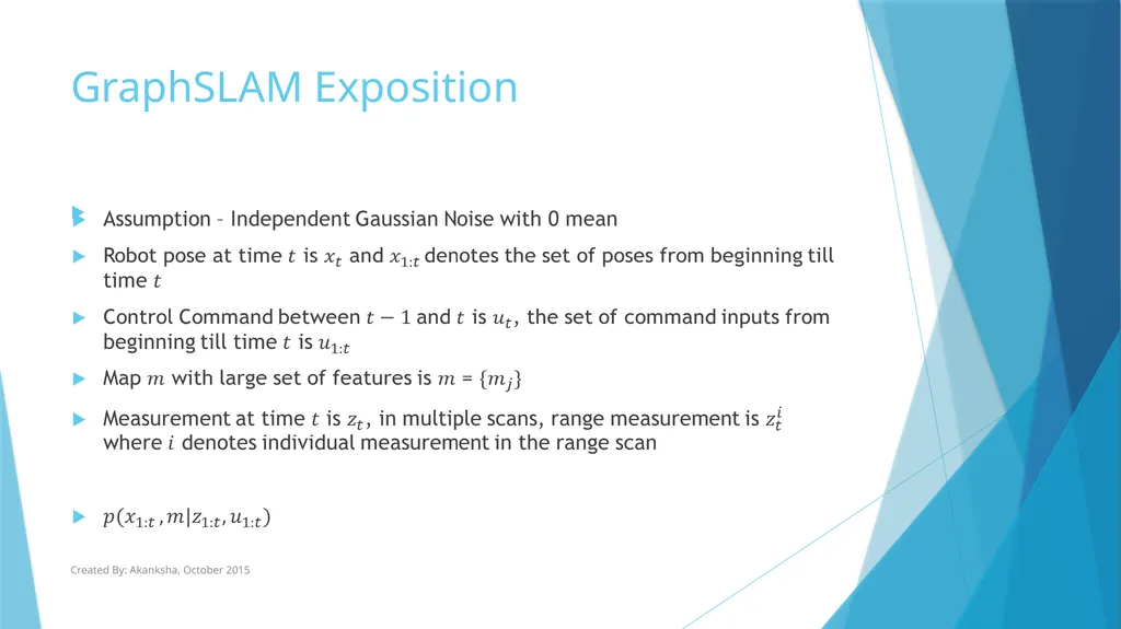 GraphSLAM Algorithm with Applications to Large - slide 4 of 19
