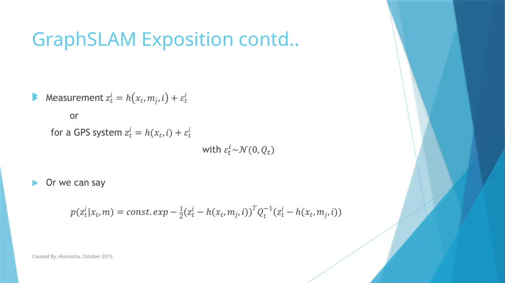GraphSLAM Algorithm with Applications to Large - slide 5 of 19