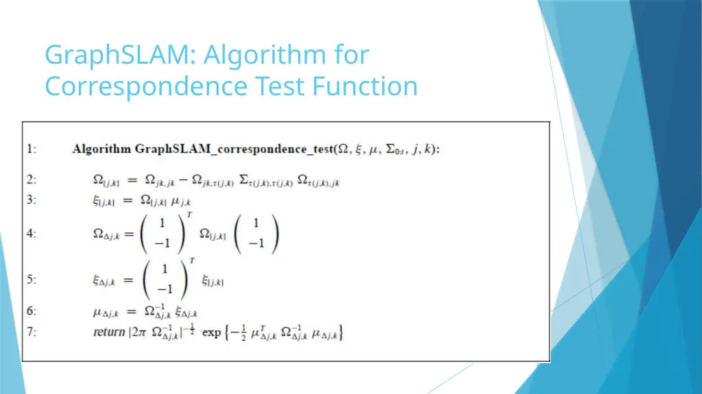 GraphSLAM Algorithm with Applications to Large - slide 13 of 19
