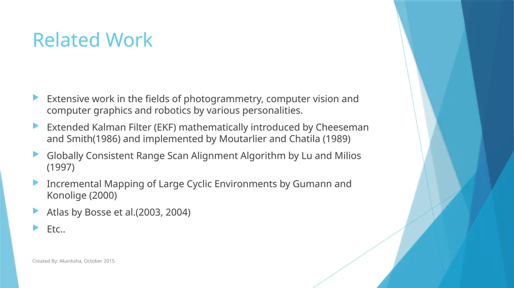 GraphSLAM Algorithm with Applications to Large - slide 3 of 19