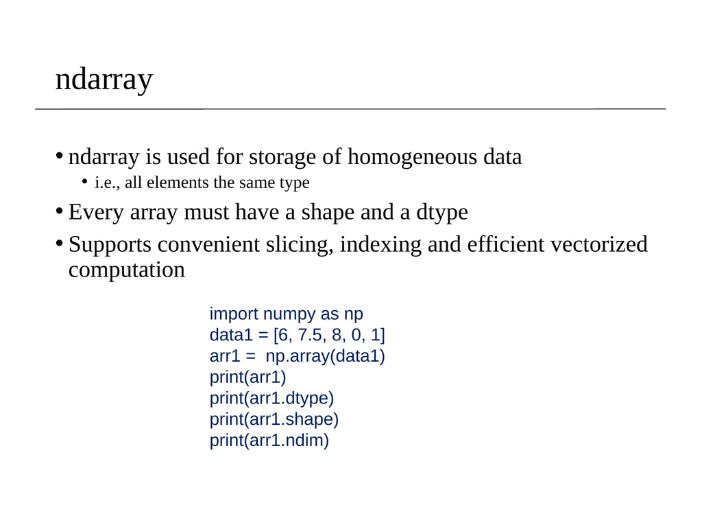 Lecture 2- NumPy I 1 Dr. Sampath Jayarathna Old - slide 4 of 12