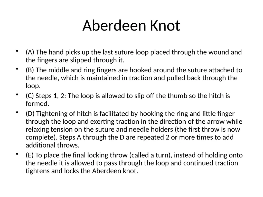 Advanced Suturing for RVNs Zamantha Marshall - slide 25 of 27