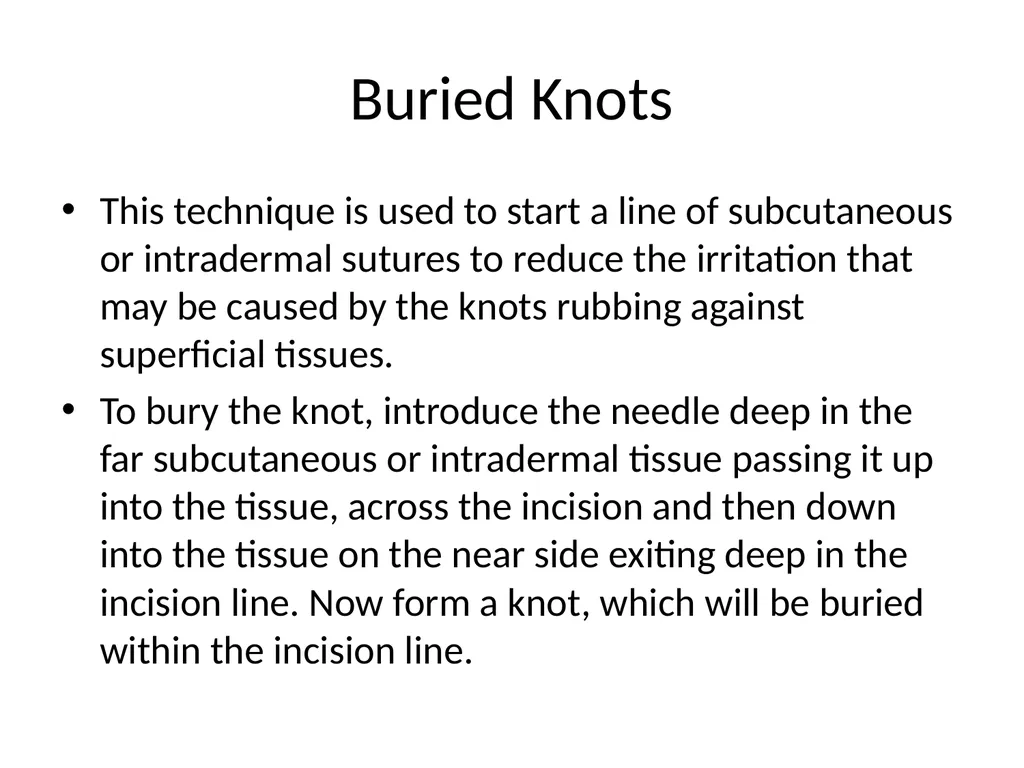 Advanced Suturing for RVNs Zamantha Marshall - slide 20 of 27