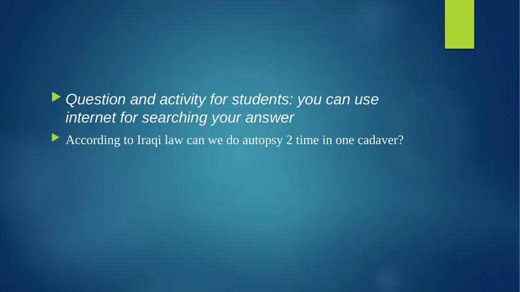 Post mortem methods Postmortem method Learning out - slide 14 of 29