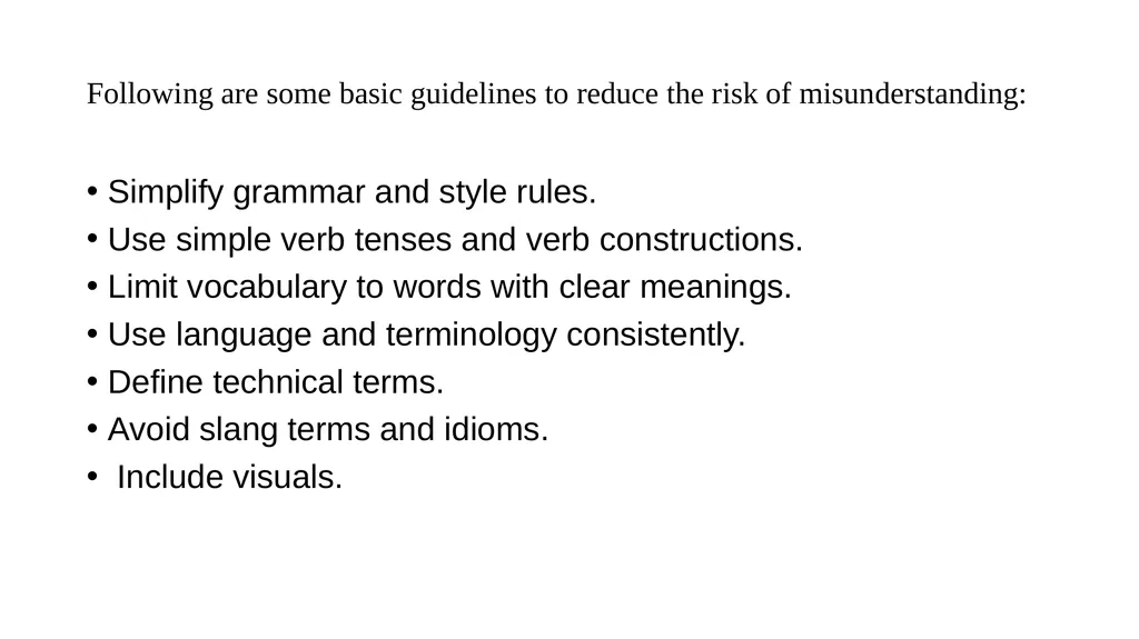 Technical and Business Writing TECHNICAL - slide 34 of 45