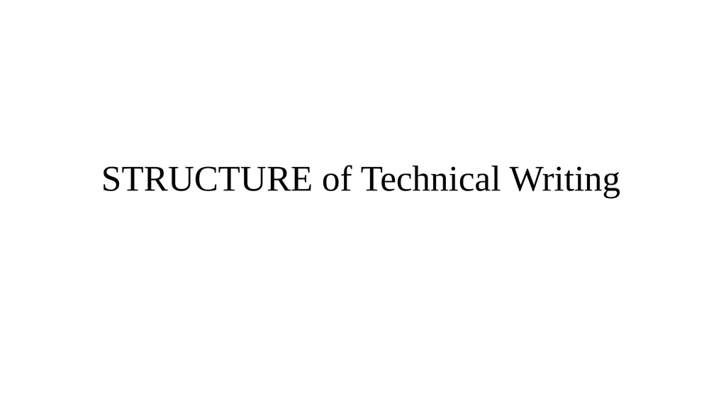 Technical and Business Writing TECHNICAL - slide 20 of 45