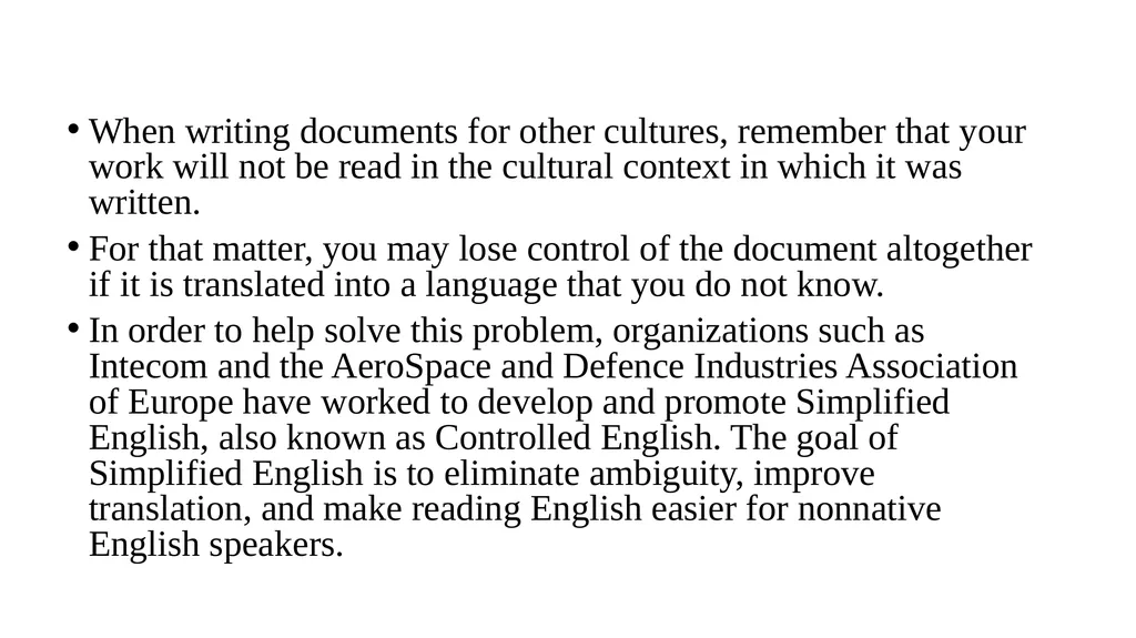 Technical and Business Writing TECHNICAL - slide 33 of 45