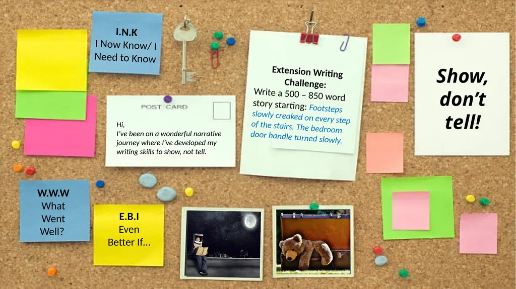 GCSE English Show me (don’t just tell me) GCSE - slide 21 of 21
