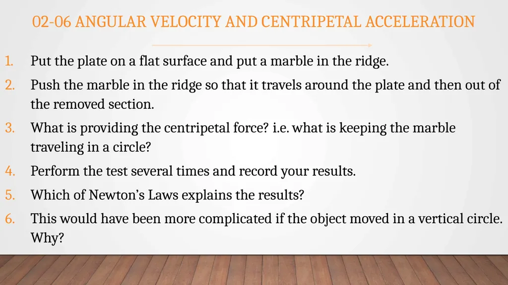 Forces and Uniform Circular Motion Physics Unit 2 - slide 68 of 106