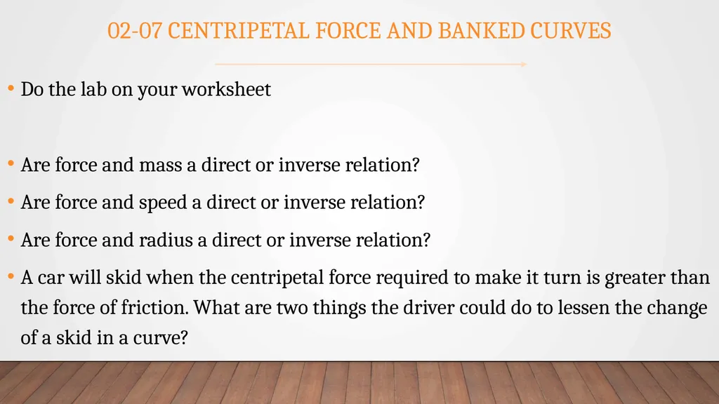 Forces and Uniform Circular Motion Physics Unit 2 - slide 76 of 106