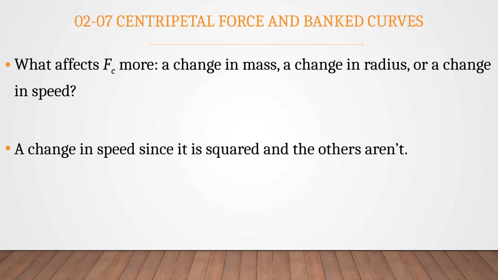 Forces and Uniform Circular Motion Physics Unit 2 - slide 80 of 106