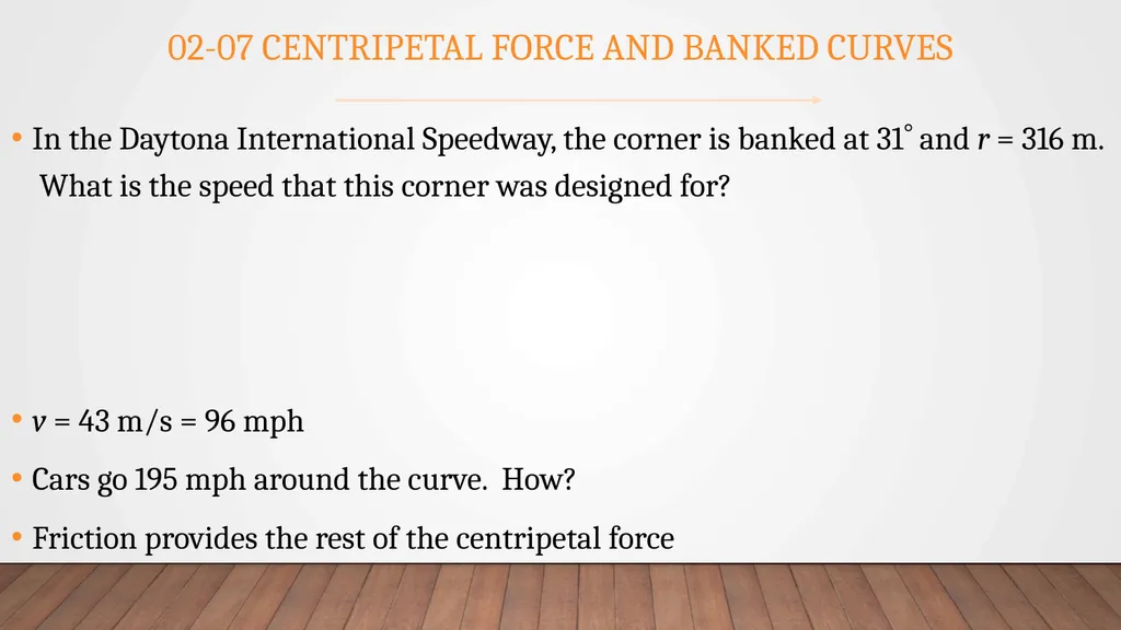 Forces and Uniform Circular Motion Physics Unit 2 - slide 84 of 106