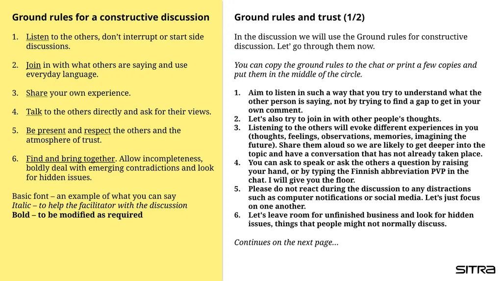 Draft script for the Nature Dialogue Use this as a - slide 5 of 15