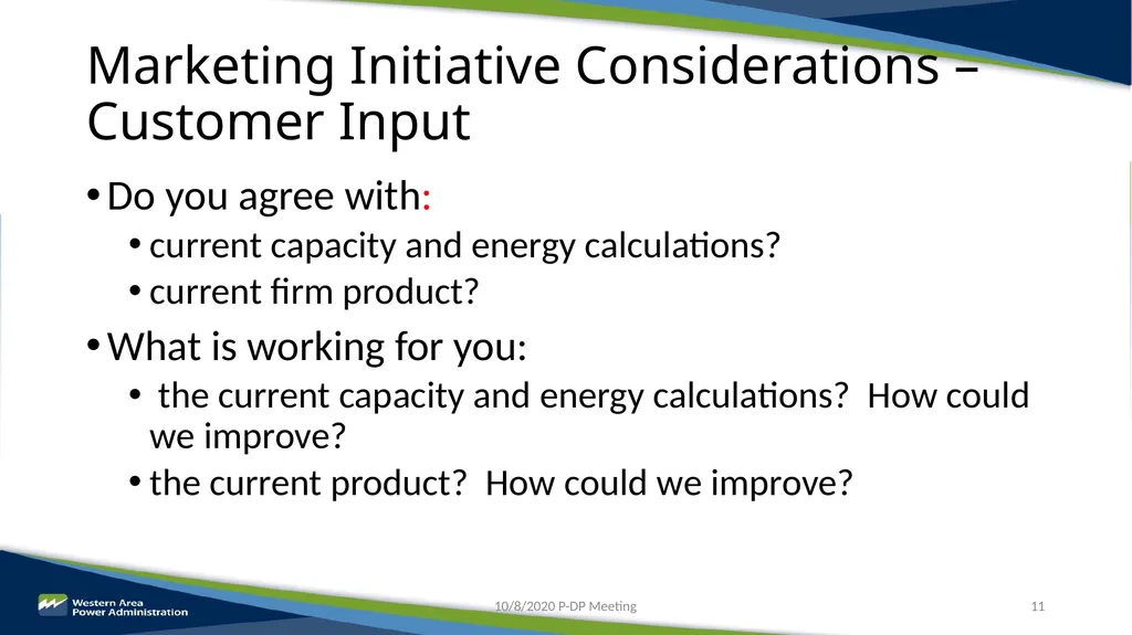 Parker-Davis Project Post-2028 Marketing - slide 11 of 15