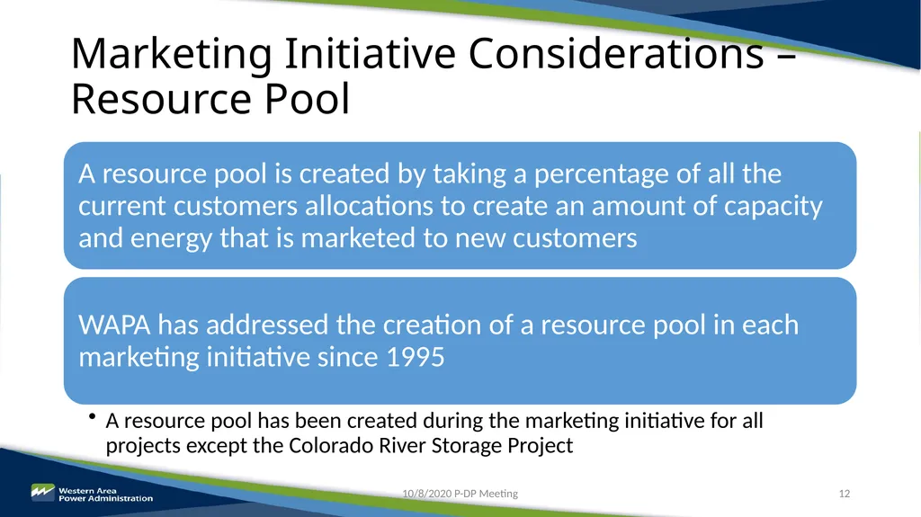 Parker-Davis Project Post-2028 Marketing - slide 12 of 15