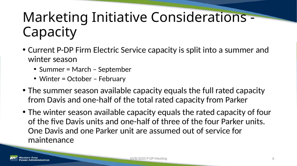 Parker-Davis Project Post-2028 Marketing - slide 6 of 15