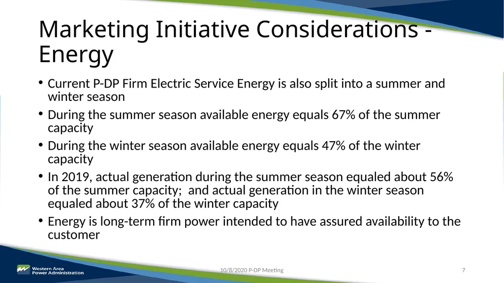 Parker-Davis Project Post-2028 Marketing - slide 7 of 15