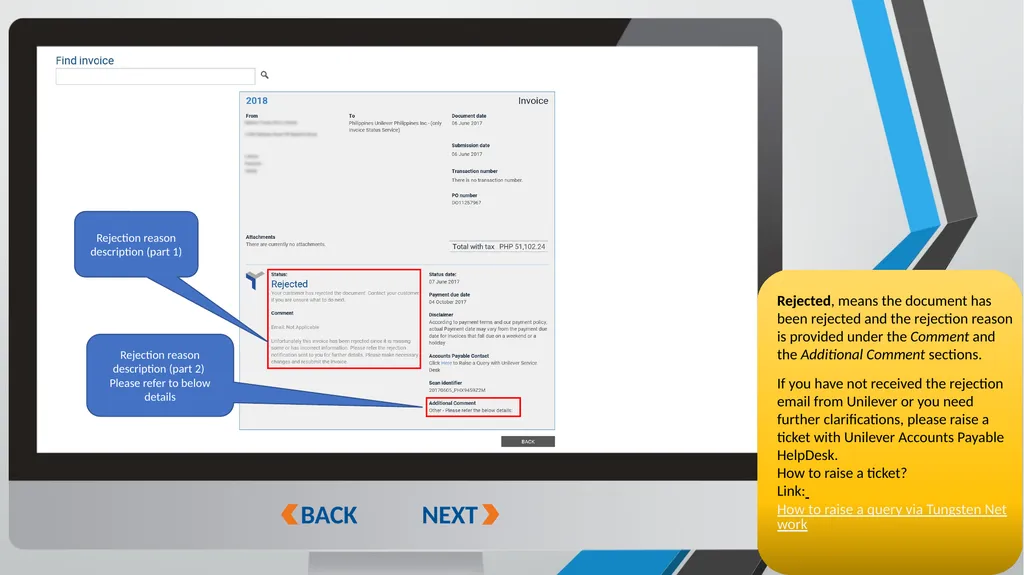 FOLLOW THESE STEPS How to CHECK your invoice/ - slide 11 of 16