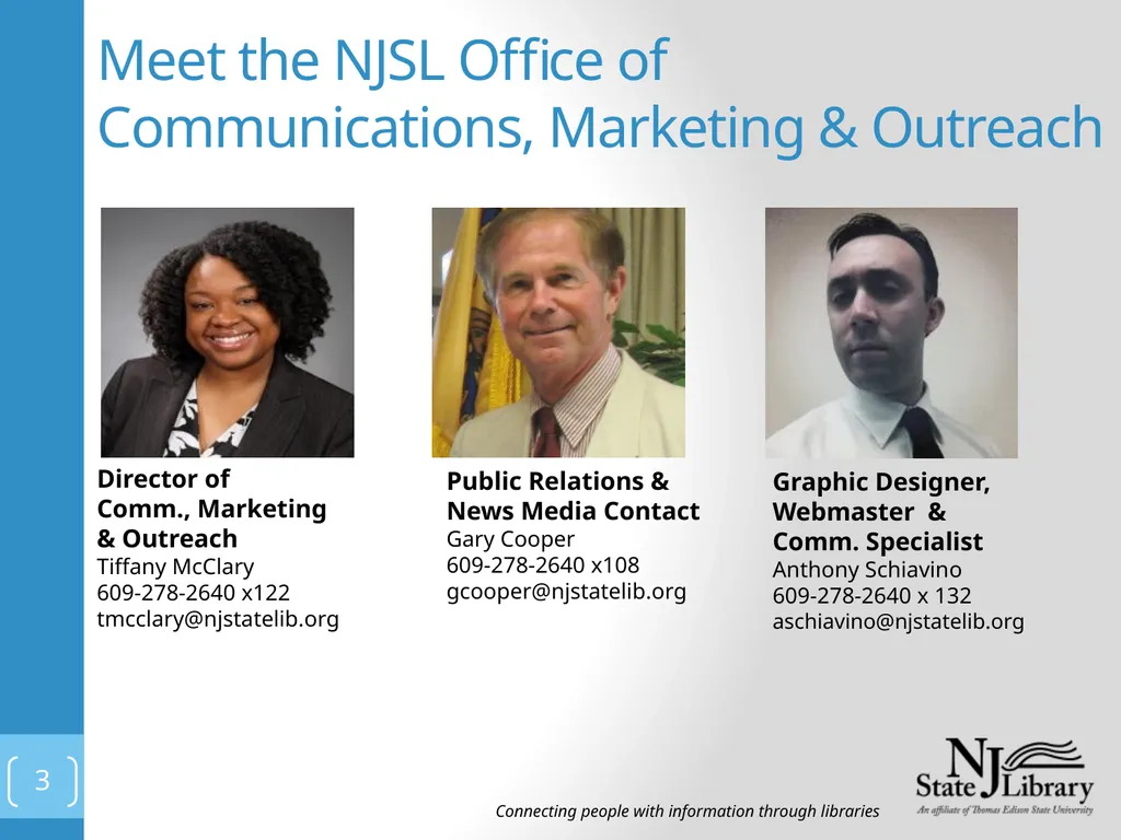 Marketing @Your Library Presented by: Tiffany - slide 3 of 13