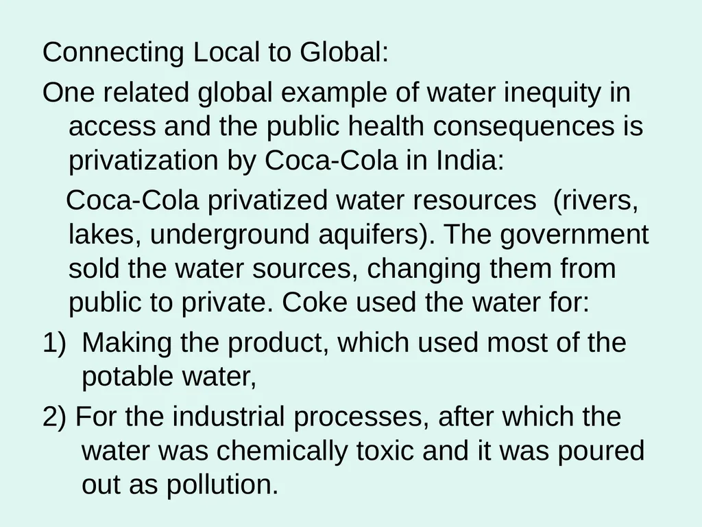 Global Water Modules Module 2: Water and Equity - slide 17 of 22