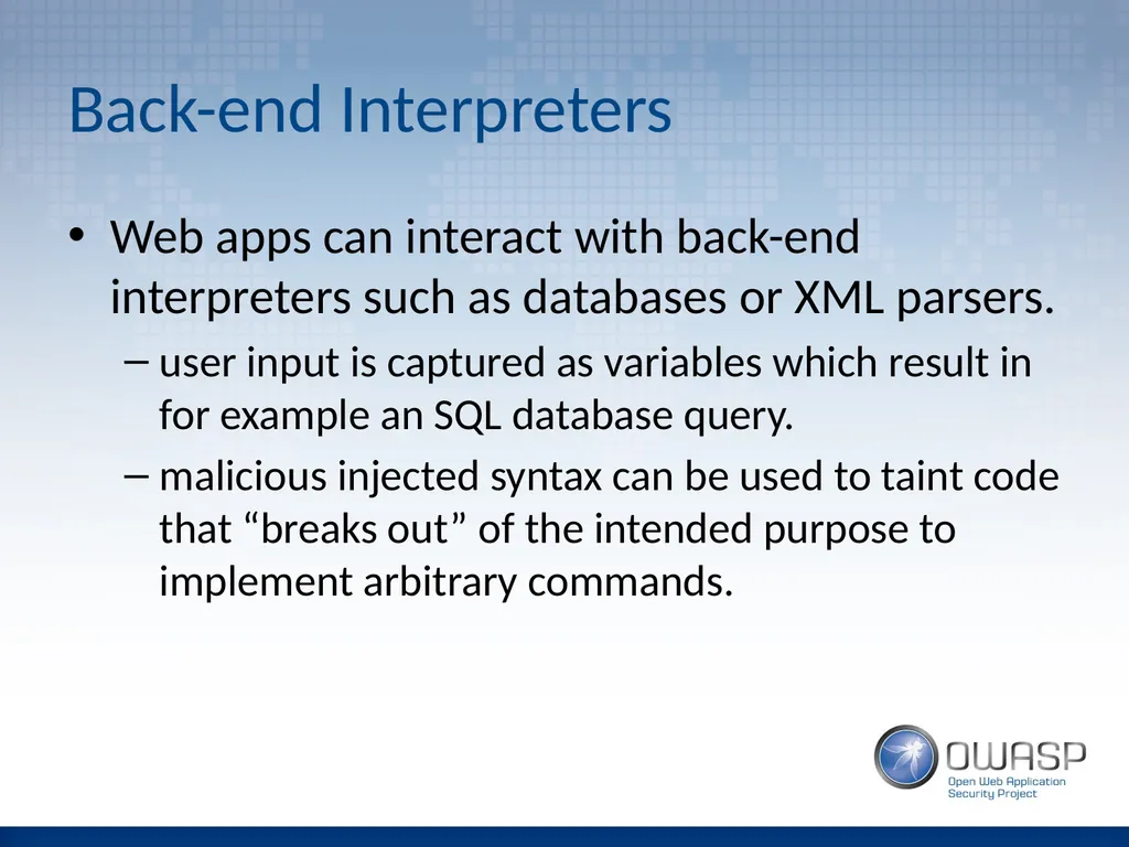 Introduction to Application Penetration Testing - slide 21 of 26