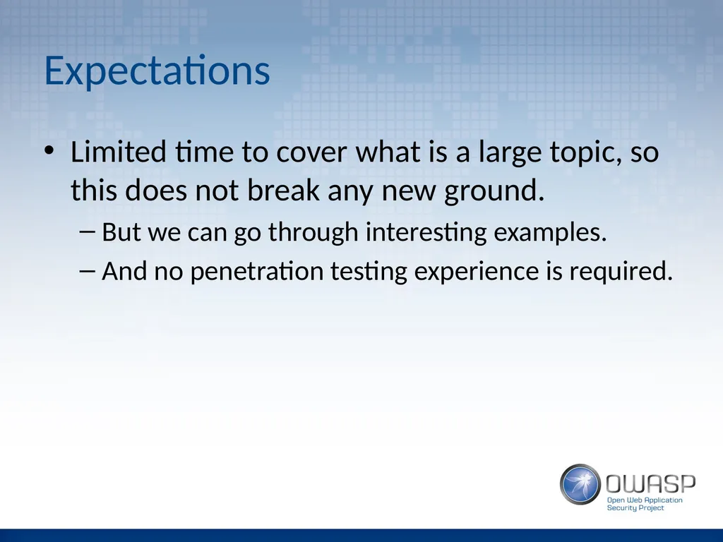 Introduction to Application Penetration Testing - slide 3 of 26