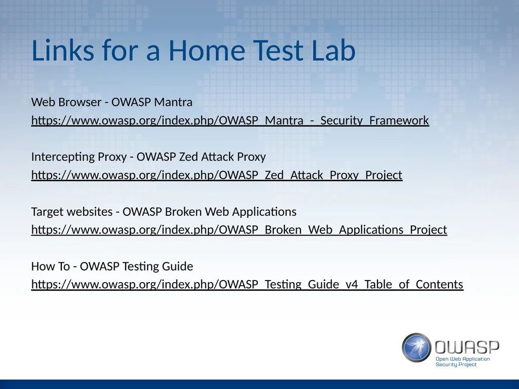 Introduction to Application Penetration Testing - slide 25 of 26