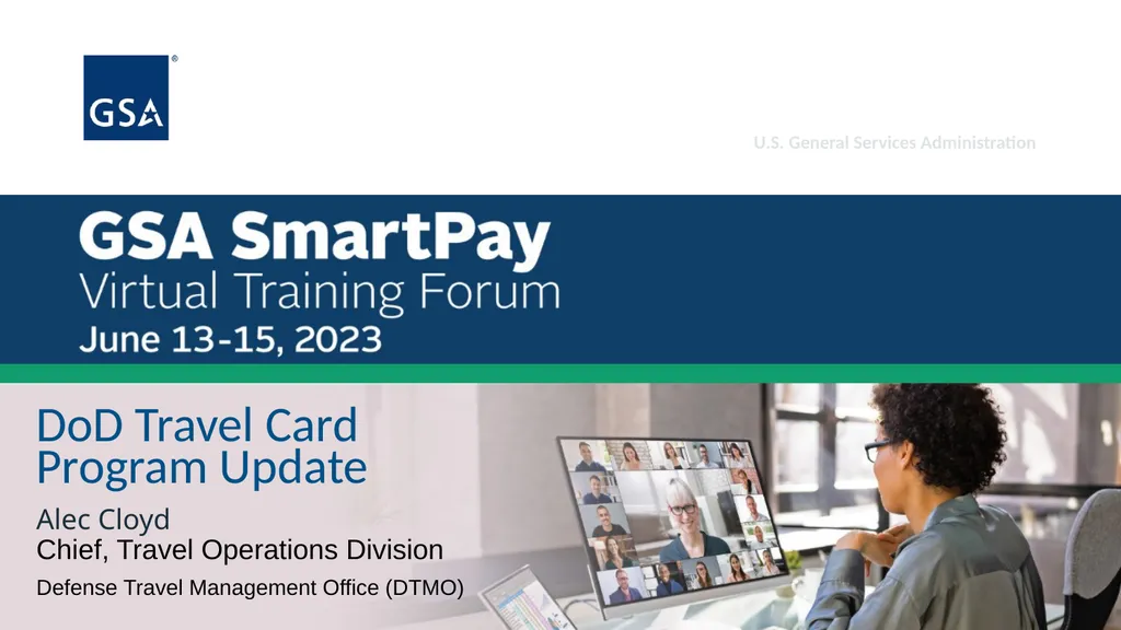 DoD Travel Card Program Update Alec Cloyd Chief, - slide 1 of 9