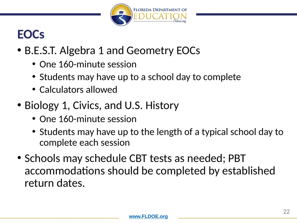 Orientation for New District Assessment - slide 22 of 34