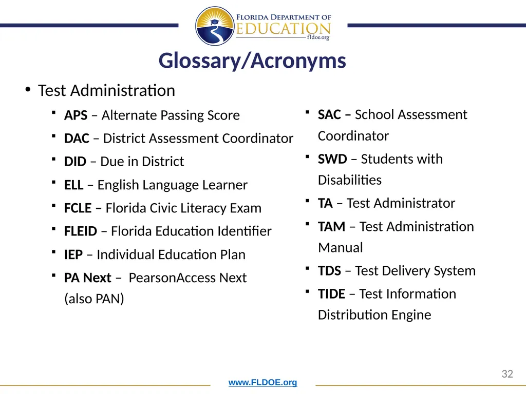 Orientation for New District Assessment - slide 32 of 34