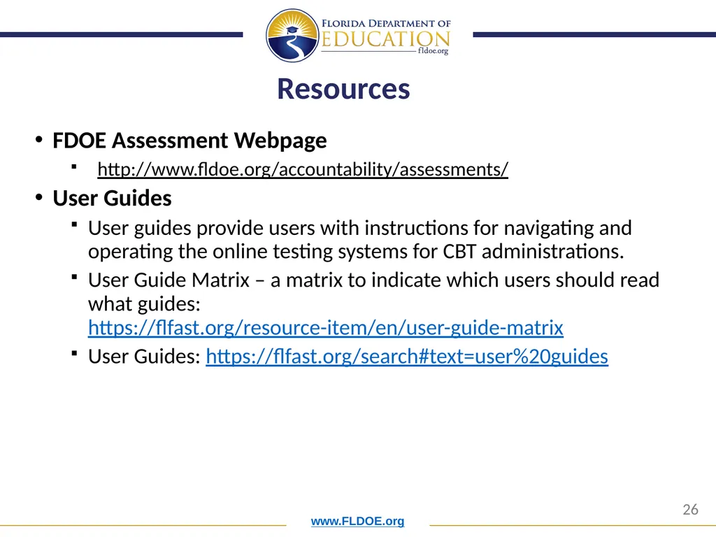 Orientation for New District Assessment - slide 26 of 34